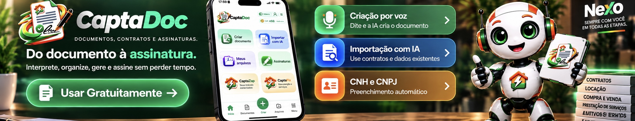 CaptaDoc — Do documento à assinatura